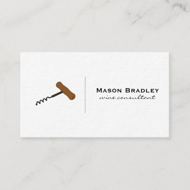 Wine Expert Business Card (Front)