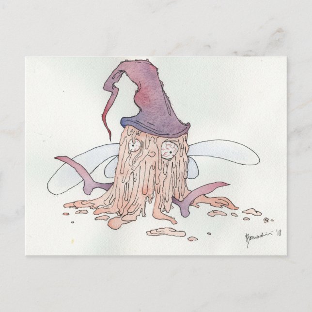 Wine fairy - room temperature postcard horizontal (Front)