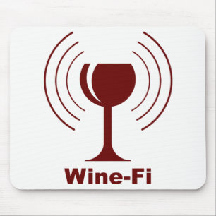 Wine-Fi Humour Mouse Pad