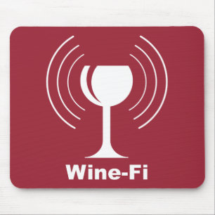 Wine-Fi Humour Mouse Pad