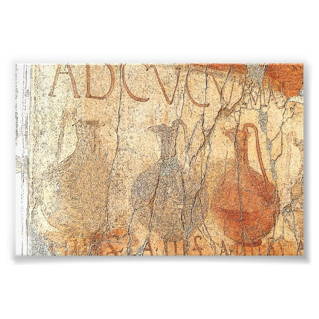 Wine For Sale - Herculaneum Fresco Photo Print (Front)