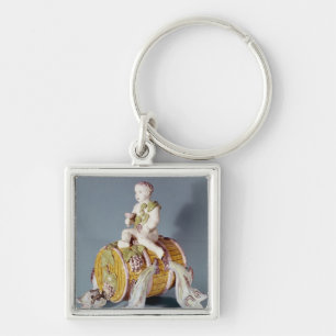 Wine fountain in the shape key ring