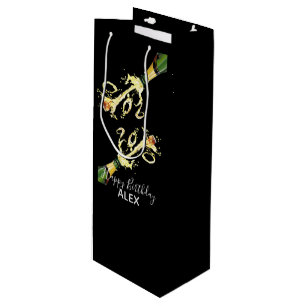 Wine Gift Bag-Champagne Splash-Happy Birthday Bag