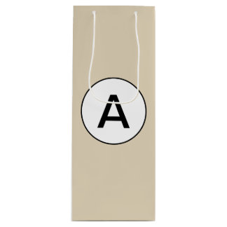 WINE Gift Bag WITH CUSTOMIZABLE MONOGRAM