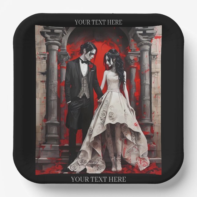 Wine Gift Box Paper Plate (Front)