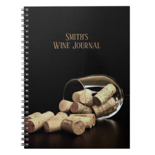 Wine Glass and Corks/Personalised Wine Journal