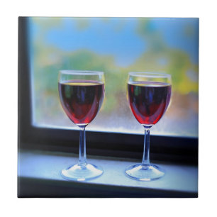 Wine Glass Ceramic Tile