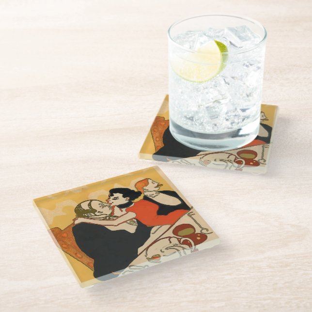 Wine Glass Coaster (Angled)
