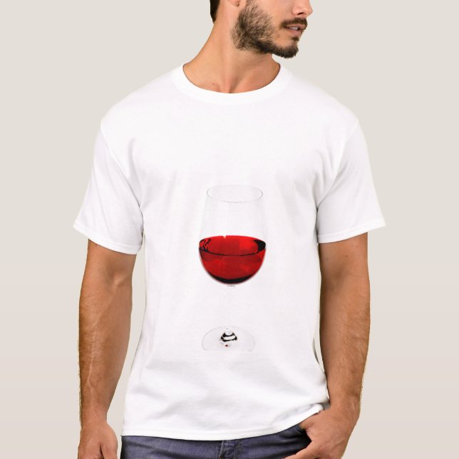 wine glass isolated T-Shirt (Front)
