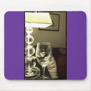 Wine Glass Lucy Mouse Pad