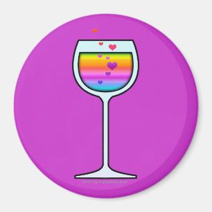 WINE GLASS MAGNET