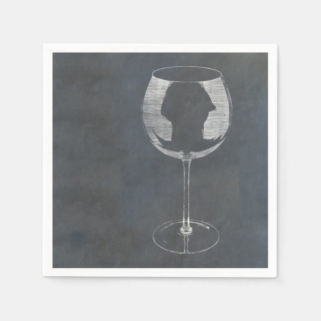 Wine Glass Napkin (Front)