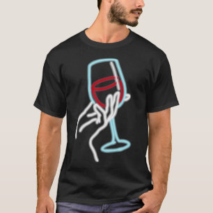 Wine Glass Nyon T-Shirt