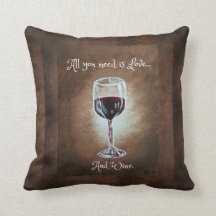Wine Glass Pillow