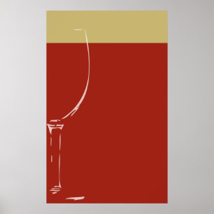 Wine glass poster