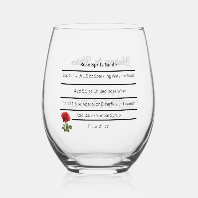 Wine Glass Rosé Spritz Recipe Guide (Front)