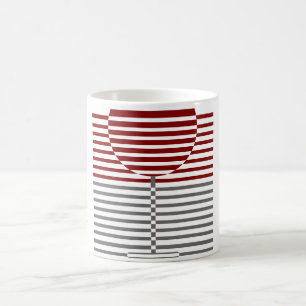 Wine Glass Silhouette Coffee Mug