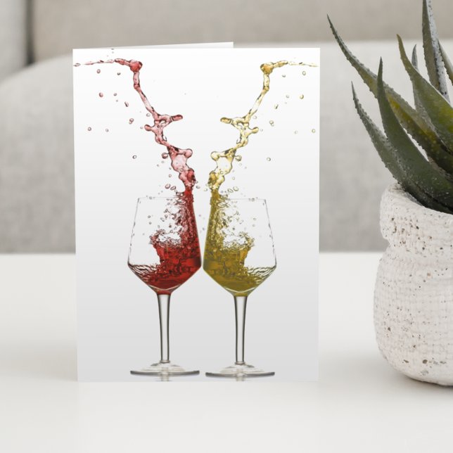 Wine Glass Splash Card (Creator Uploaded)
