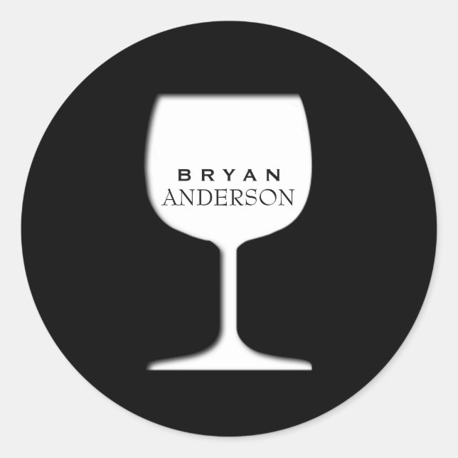 Wine Glass Sticker (Front)