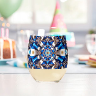 Wine Glass with Colours of Argentina