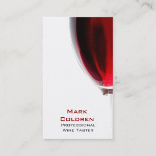 Wine Glass with Red Wine 2 Business Card