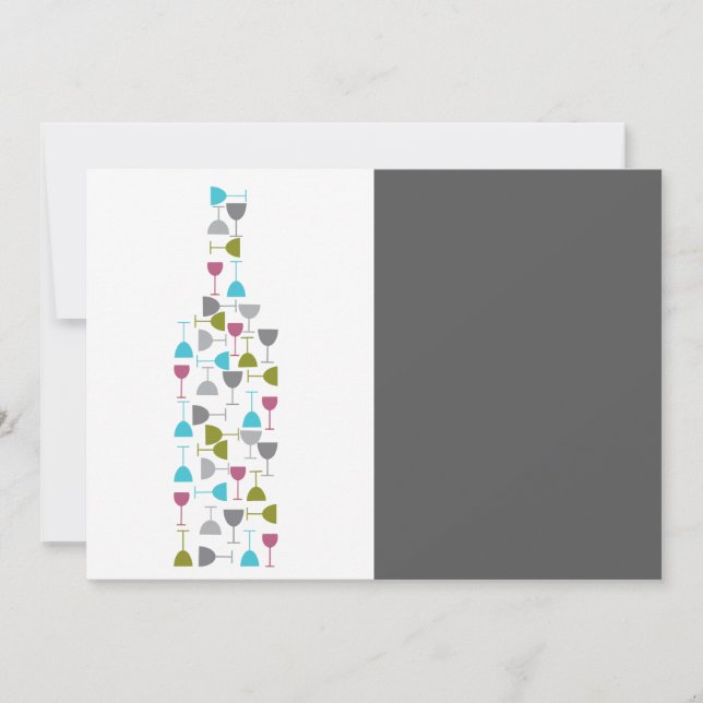 Wine Glasses Shaped into a Bottle (Front)