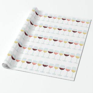 Wine Glasses Wrapping Paper