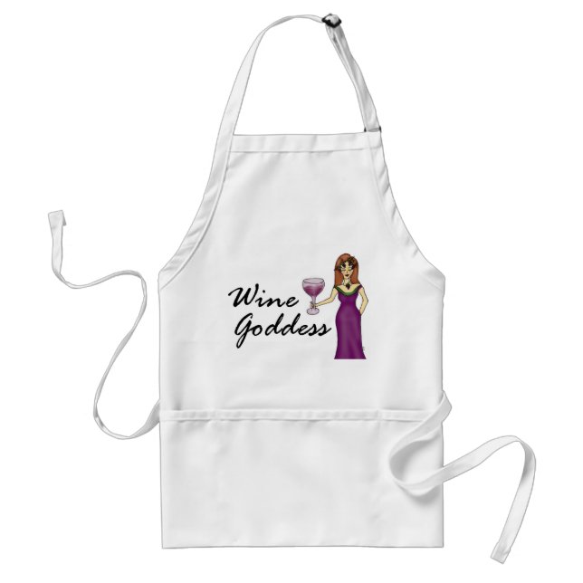 Wine Goddess (No Saying) Apron (Front)