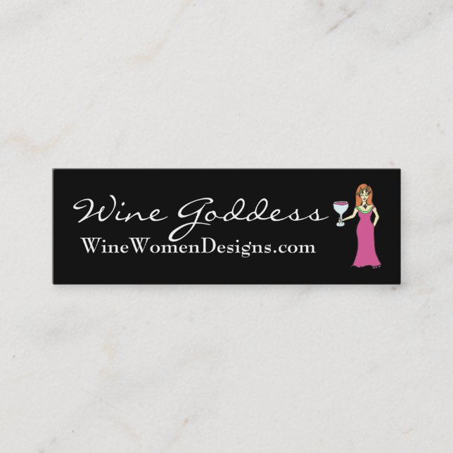Wine Goddess, WineWomenDesigns.com Profile Card (Front)