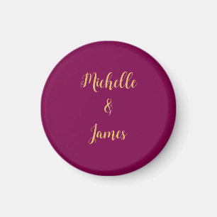 Wine & Gold Colours Professional Trendy Modern Magnet