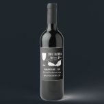 Wine & Grapes, Chalkboard Wine Bar/Winery Label<br><div class="desc">Wine & Grapes,  Chalkboard Wine Bar/Winery Wine Bottle Label By The Business Card Store.</div>