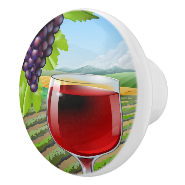Wine Grapes Drawer Knobs (Right)