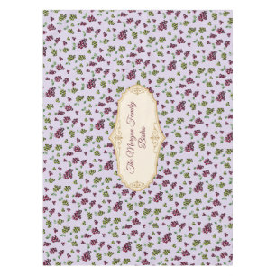 Wine Grapes Elegant Hand-Illustrated Watercolor Tablecloth