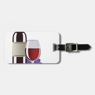 Wine & Grapes Luggage Tag