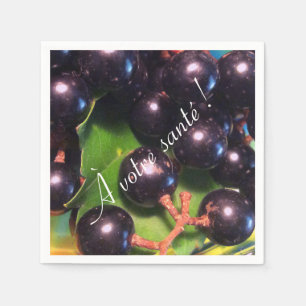 Wine Grapes Napkin
