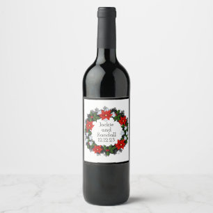 Wine Grapes Personalized Flowers Red White Label