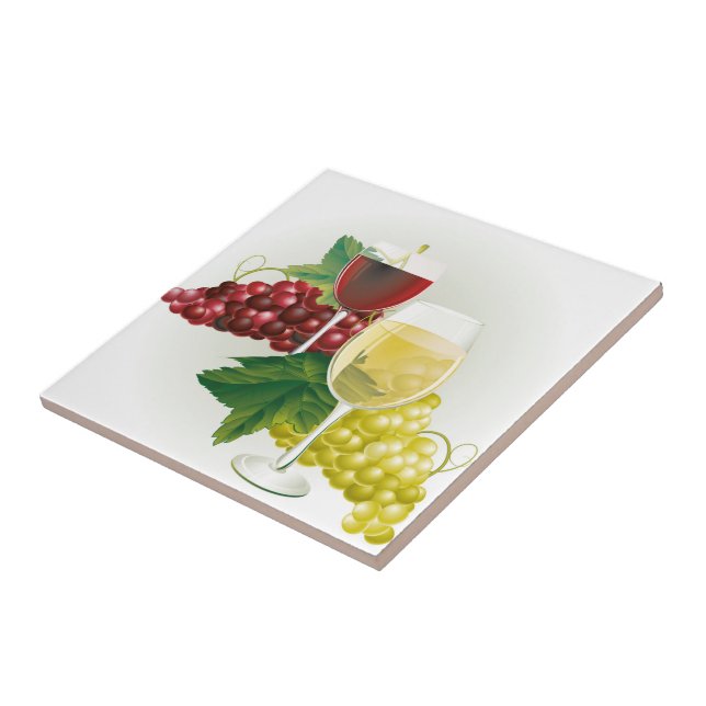 Wine Grapes Print Tile (Side)