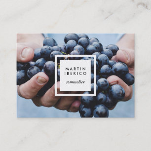Wine Grapes Sommelier or Vintner Business Cards