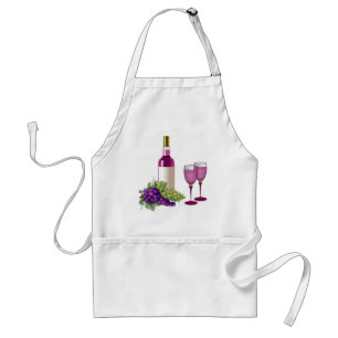 Wine & Grapes Toast Standard Apron