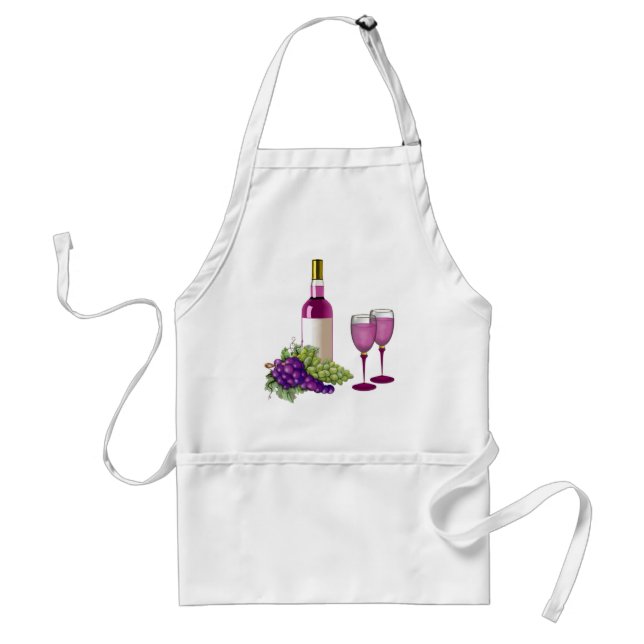 Wine & Grapes Toast Standard Apron (Front)