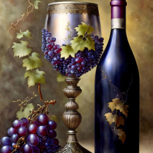 Wine Grapes Tuscan Vintage Wine Lovers Leggings