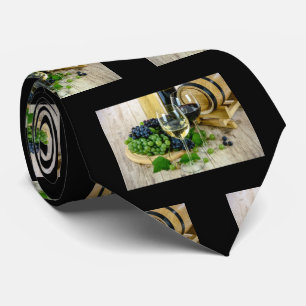Wine Grapes Tuscan Vintage Wine Lovers Tie