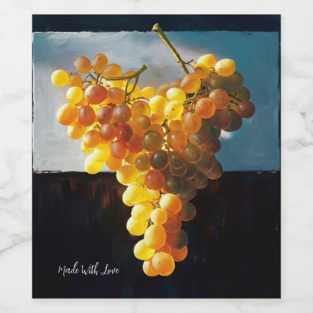 Wine Grapes Wine Label (Single Label)