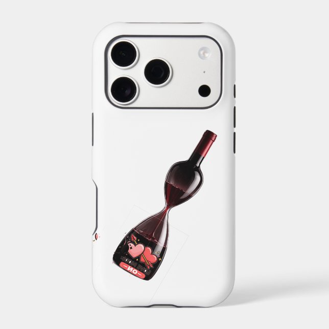 Wine Hourglass - Time Flowers Like Wine  (Back)