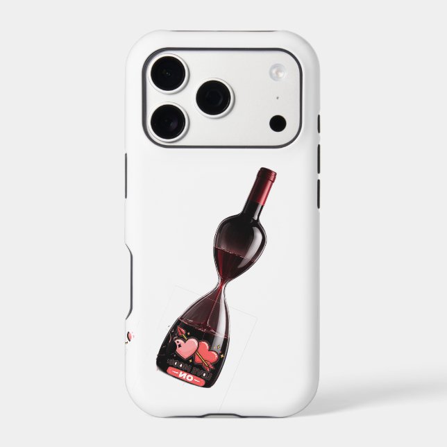 Wine Hourglass - Time Flowers Like Wine  (Back)