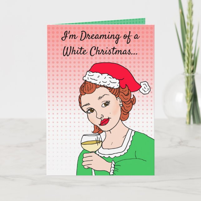 Wine Humor Christmas Card (Front)