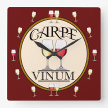WINE Humour Acrylic Wall Clock