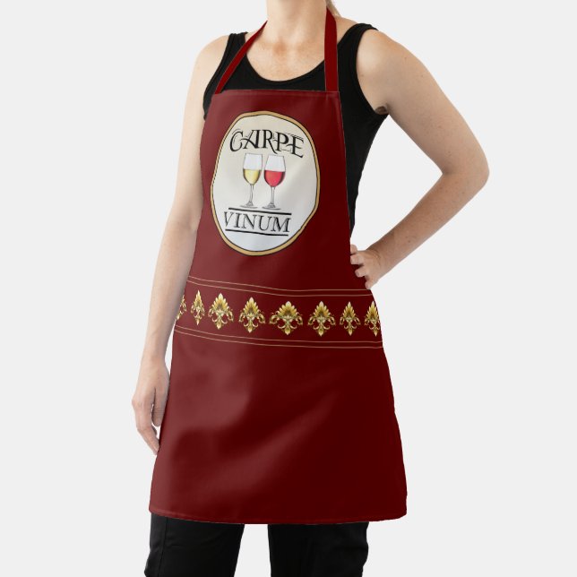 WINE Humour All-Over Print Apron (Insitu)