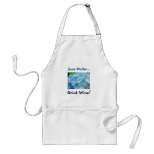 Wine Humour apron gifts Save Water Drink Wine