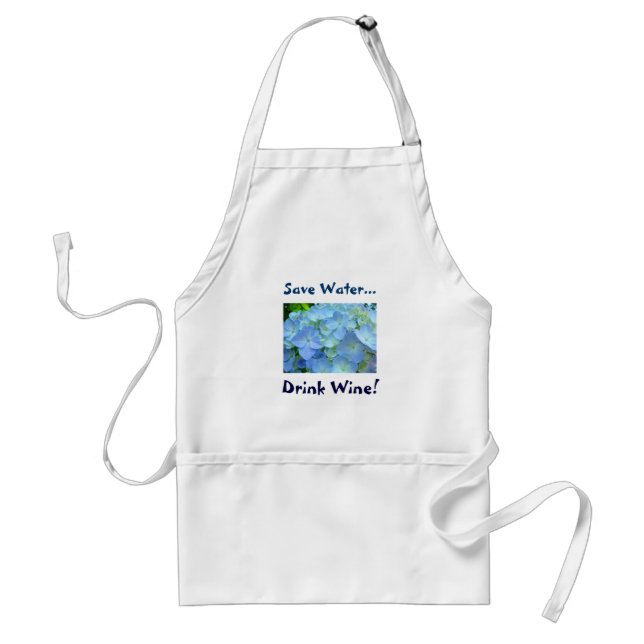 Wine Humour apron gifts Save Water Drink Wine (Front)
